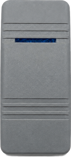 [ELC-008044] C3-AW Carling Contura III V series rocker switch actuator - Grey with Single Blue Lens