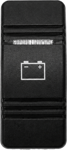[ELC-008047] C3-B Carling Contura III V series rocker switch actuator - Black w/ Battery logo