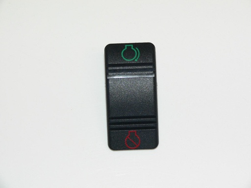 [ELC-008056] C3-K Carling Contura III V Series Rocker Switch Actuator - Black w/ Start and Stop Symbols