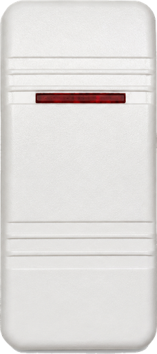 [ELC-008062] C3-V Carling Contura III V series rocker switch actuator - White w/Single Red Lens