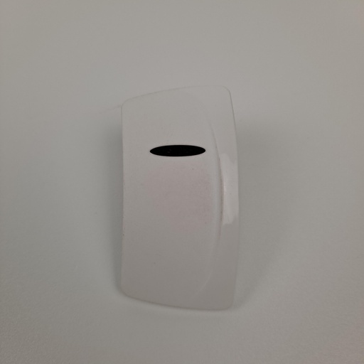 [ELC-008074] C4-J Carling Contura IV series rocker switch actuator - White Single Red Lens RH