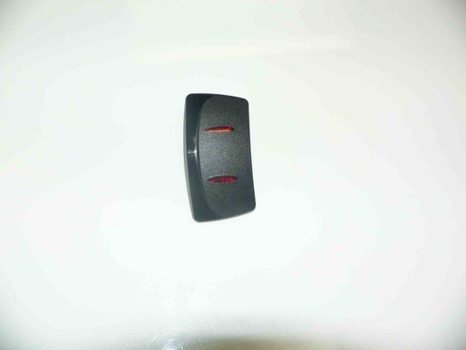 [ELC-008079] C4-O Carling Contura V series rocker switch actuator- Black Double Red Lens Right or Left Orientation