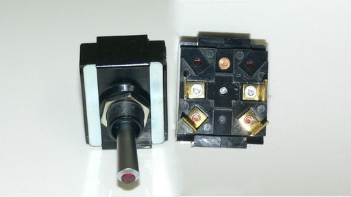 LT-2531-1, Carling DPST (ON)/OFF Momentary Lighted Tip Toggle Switch 
