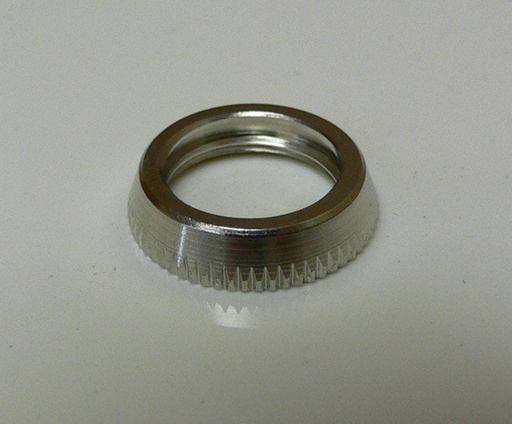 [ELC-008716] Dress Facenut for Carling Lighted Tip Toggle Switches - Nickel Plated