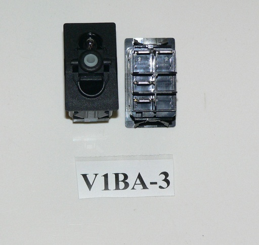[ELC-009002] V1BA-3 Carling  ON/OFF with 24v independent clear lamp.