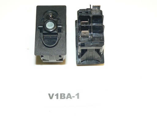 [ELC-009003] V1BA-1Carling ON/OFF single pole V-series rocker switch w/24V lamp