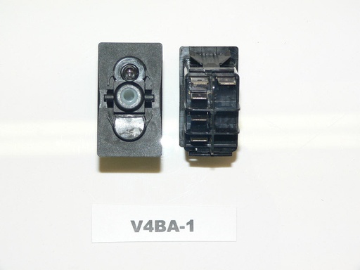 [ELC-009032] V4BA-1 Carling ON/ON single pole rocker switch, Independent 24V lamp.