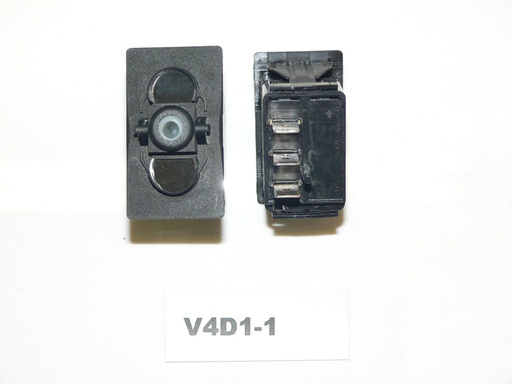 [ELC-009033] V4D1-1 Carling ON/ON single pole rocker switch no lamp V4D1-1 wiper cockpit lights