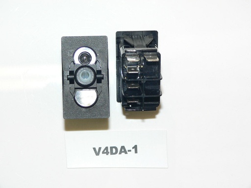 [ELC-009034] V4DA-1Carling ON/ON single pole rocker switch w/independent clear lamp