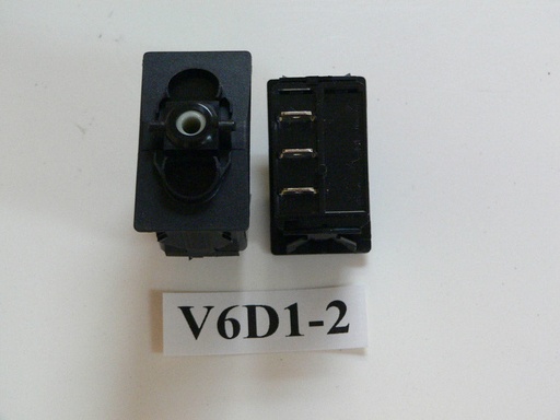 [ELC-009037] V6D1-2 Carling ON/OFF/ON single pole rocker switch no lamp