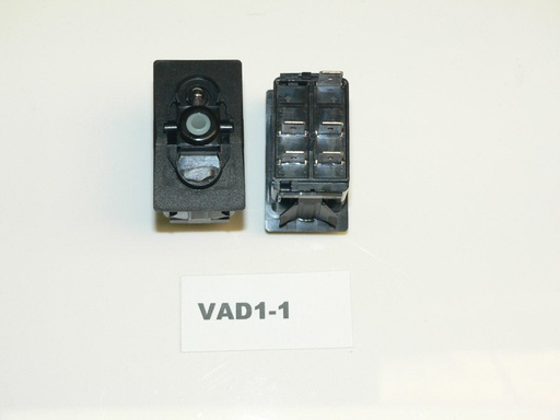 [ELC-009047] VAD1-1 Carling ON/OFF double pole rocker switch w/lamp