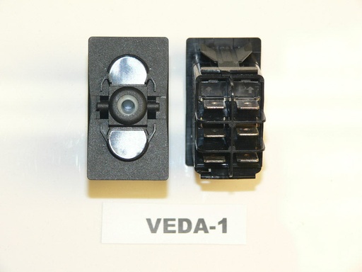 [ELC-009066] VEDA-1 Carling ON/ON/ON rocker switch, no lamps special circuit