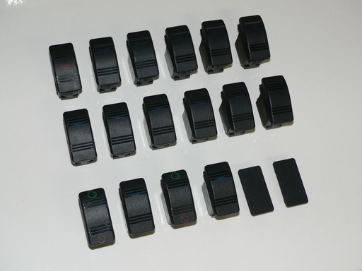 [ELC-010014] 370 Aft Cabin 1998-1999 ish SWITCH kit including Covers/Actuators