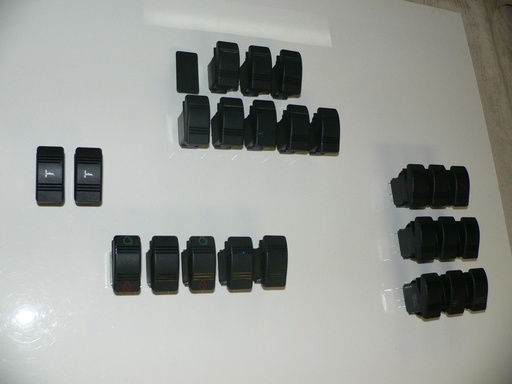 [ELC-010029] 330 370 Express Cruiser 1997 SWITCH kit including Covers/Actuators