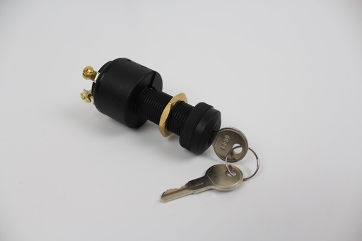 [ELC-012101] MP41042 Keyed ignition switch. (Accessory-Off-Ignition- Start) 4 screw terminals. Keyswitch