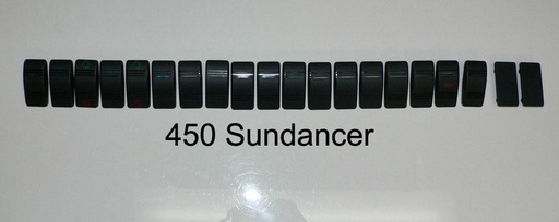 [ELC-018512] KIT - Replacement Carling Switch Covers/Actuators for 1995-1998 450 Sundancer