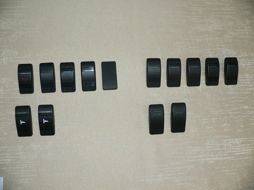 [ELC-018516] KIT - 270 Sundancer 1998-2001 Replacement Carling Switch Covers/Actuators