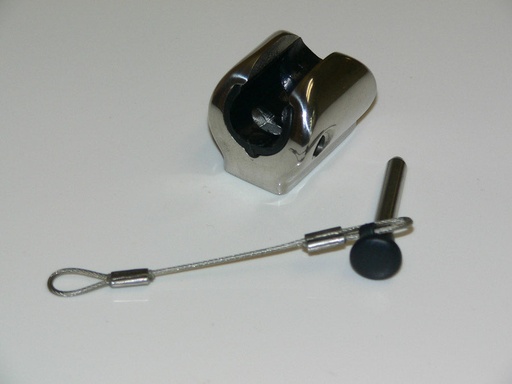 [HDW-000005] Bimini Socket flat deck hinge fitting with retaining pin