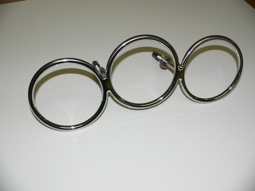 [HDW-000103] Stainless Steel triple ring Cup Drink Holder- closed