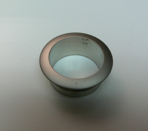 [HDW-002715] Hafele Solid Brass Rosette for Push Button Cabinet Door / Drawer Latch - Round, Satin Nickel for 19mm (3/4")  Panel Thickness