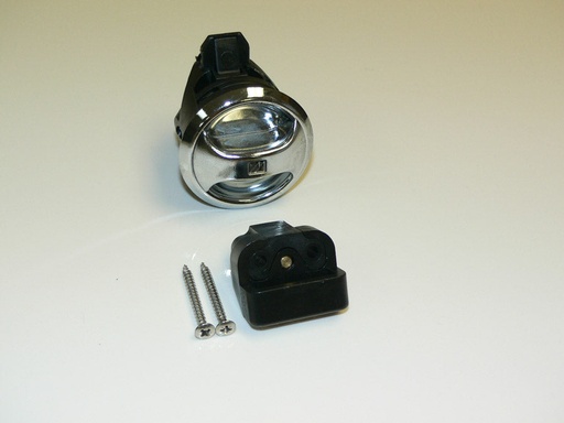 [HDW-003513] Push to close latch, Novibra, chrome cup chrome handle. Type 1 for Drawers
