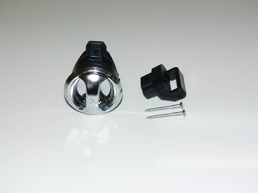 [HDW-003519] Push to close latch, Novibra, chrome cup chrome handle - Type 2, Door Style