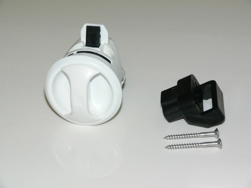 [HDW-003523] Push to close latch, Novibra, white cup white handle - Type 2, Door Style