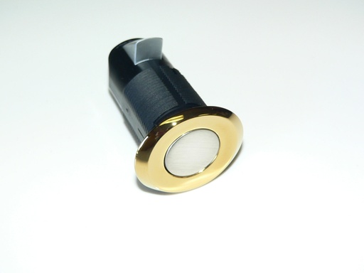 [HDW-003529] Southco Point Latch Push to Close Oval Perpendicuar Brass/Satin
