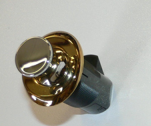 [HDW-003532] Southco Point Latch Push to Close Oval In-line Brass/Chrome