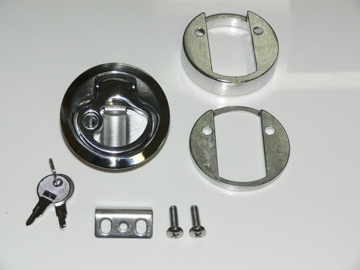 Push to close slam latch - Stainless - Key Locking