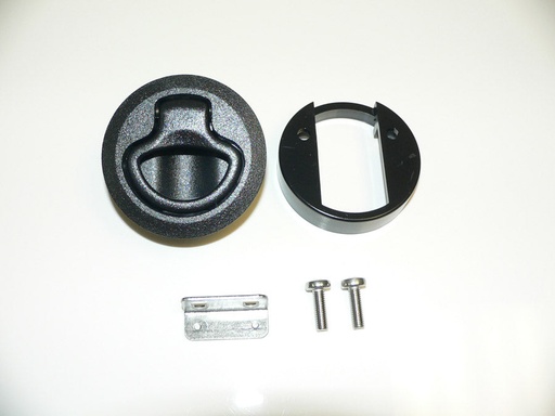 Southco M1 push to close slam latch, non-locking medium size - BLACK