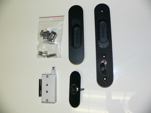 Mobella Talon Slider Door Latch Key Locking - BLACK