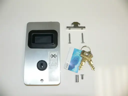 Mobella MF Flush entry door lockset - Aluminum
