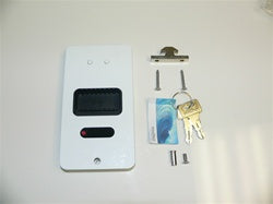Mobella MF Flush entry door lockset - White