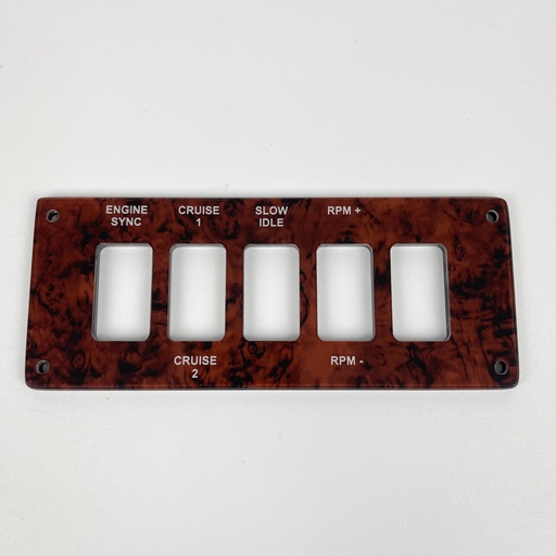 [PNL-SRMiniCummins5] Cummins Engine Control Blank Panel (5 Switch Layout)