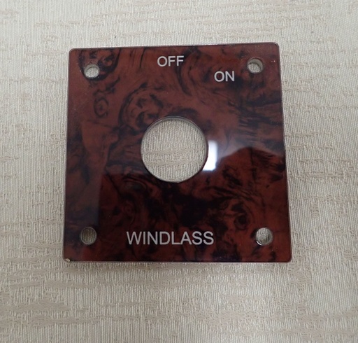 [PNL-SRMiniWindlassMain2] Windlass Main 2 on/off switch panel 3" x 3"