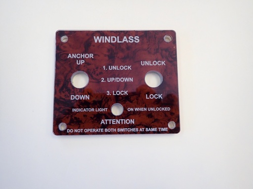 [PNL-SRMiniWindlass6] Windlass Toggle Control switch panel #6