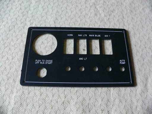 [PNL-Mako16] Mako Dash Instrument Panel  8-3/4"L x 5-1/4"H