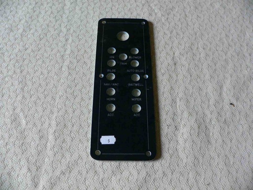 [PNL-Mako17.1] Mako Dash Instrument Panel  3-1/4"L x 10"H