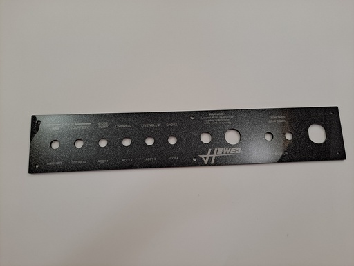 [PNL-HewesBF16] Reproduction Switch Panel for Hewes Boats 16 Bonefisher 1993-4 ish
