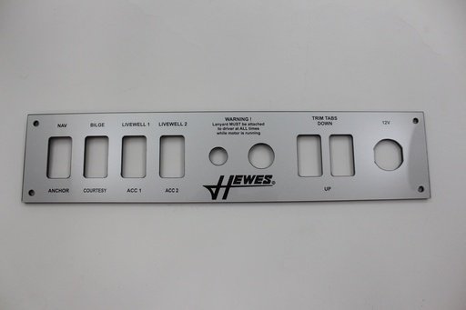 [PNL-HewesRF] Reproduction Switch Panel for Hewes Boats, Redfisher