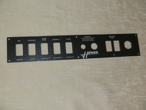 [PNL-Hewes18BF] Reproduction Switch Panel for Hewes Boats-Bonefisher
