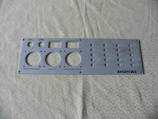 [PNL-Donzi7] Donzi Dash Instrument Panel 7, 20-1/4"L x 5-1/16"H