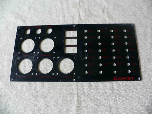 [PNL-Donzi13] Donzi Dash Instrument  Panel 13, 17-1/4"L x 8-3/8"H