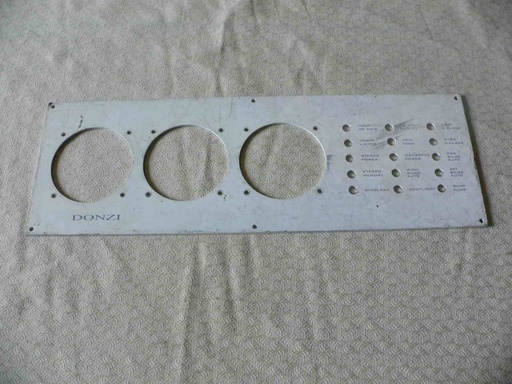 [PNL-Donzi12] Donzi Dash Instrument Panel 12, 19"L x 6-7/16"H