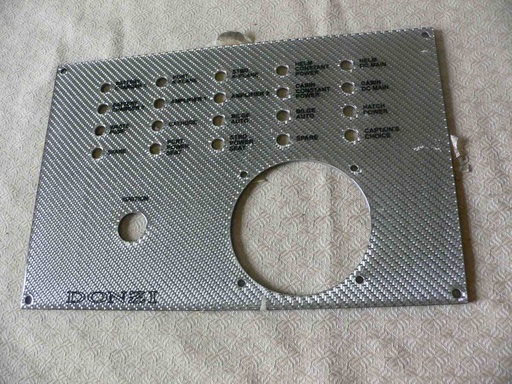 [PNL-Donzi14] Donzi Dash Instrument Panel 14, 12"L x 7-15/16"H