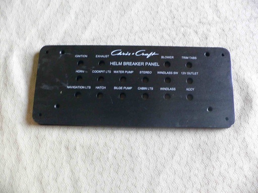 [PNL-CC3] Chris Craft Dash Instrument Panel  12"L x 5"H