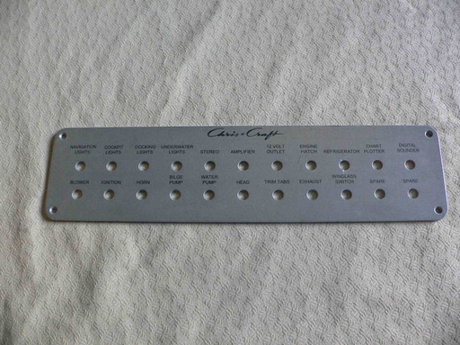 [PNL-CC4] Chris Craft Dash Instrument Panel 15"L x 3-3/4"H