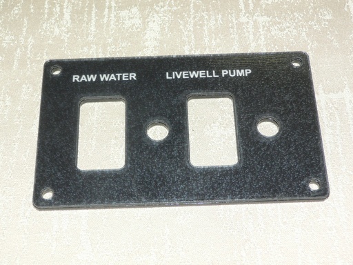 [PNL-BWMiniRawLive] Boston Whaler Water system panel Raw Water, Livewell Pump