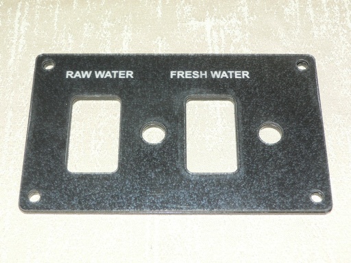 [PNL-BWMiniRawFr] Boston Whaler Water system panel Raw Water, Fresh Water